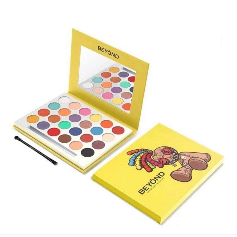 BEYOND Eyeshadow Palette 24 Colors Shimmer Matte Multicolor Brights Palette